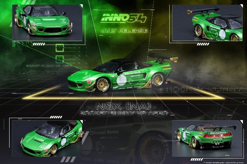 INNO MODELS 1/64 NSX NA1 ROCKET BUNNY V2 AERO グリーンメタリック