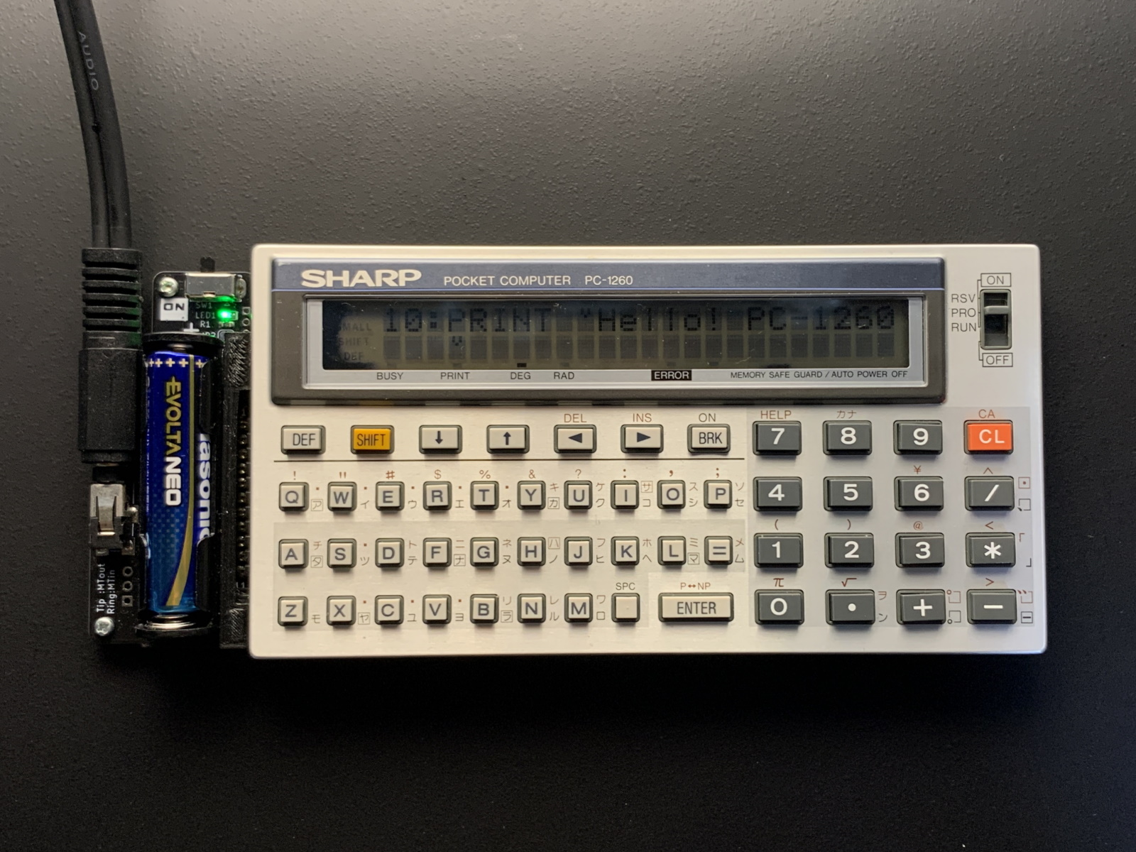 SHARP PC-1260/61/62 の使い方