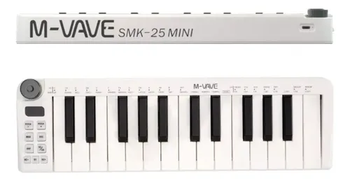Mini Teclado M-vave Mini Controlador Midi 25 Teclas Smk25