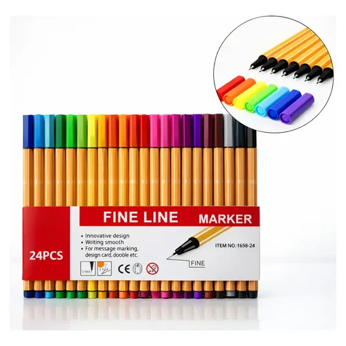 Kit Caneta Ponta Dupla Pintura Profissional Dake Markers Maleta 36