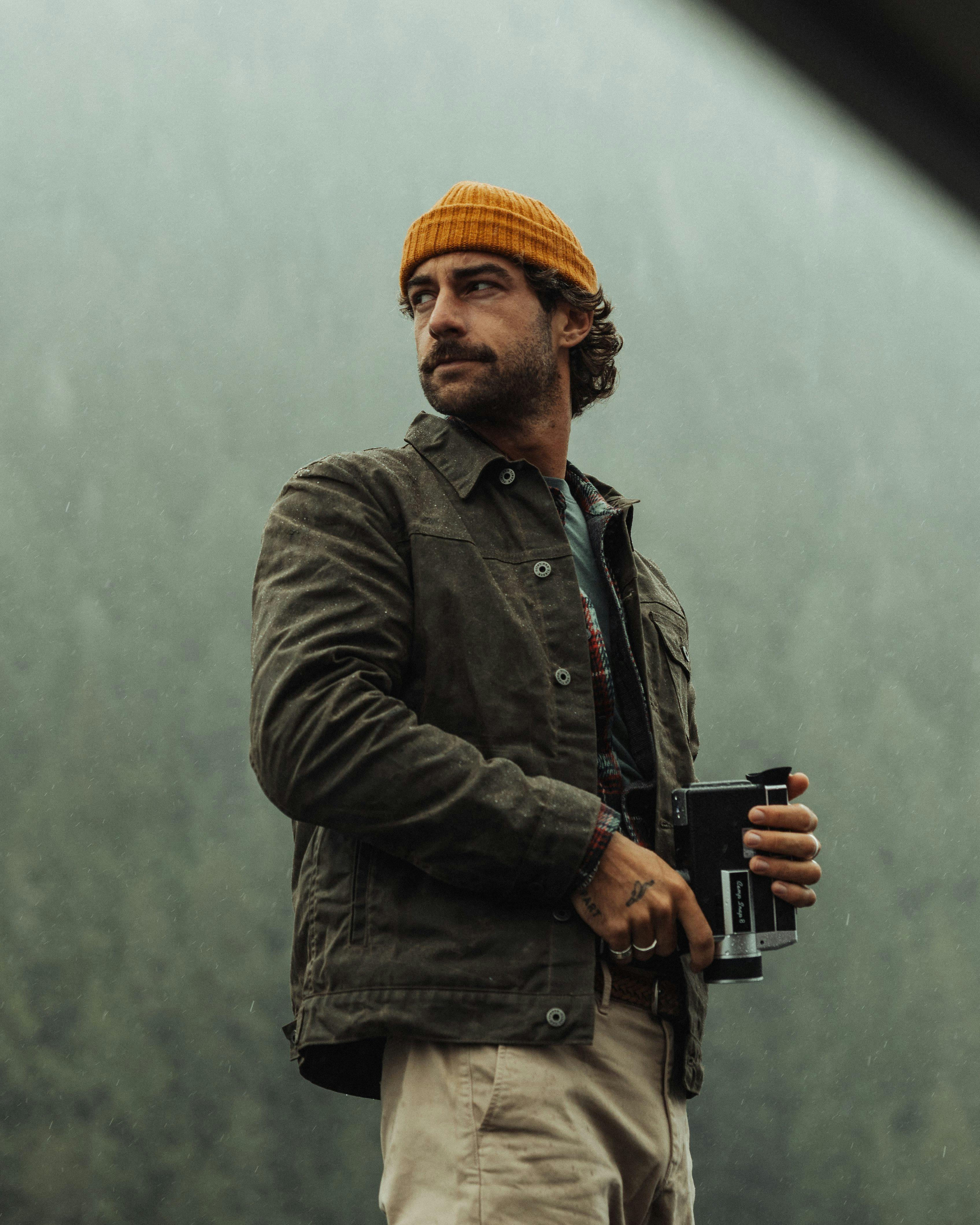 Flint and Tinder Flannel-Lined Waxed Trucker Jacket - Forest
