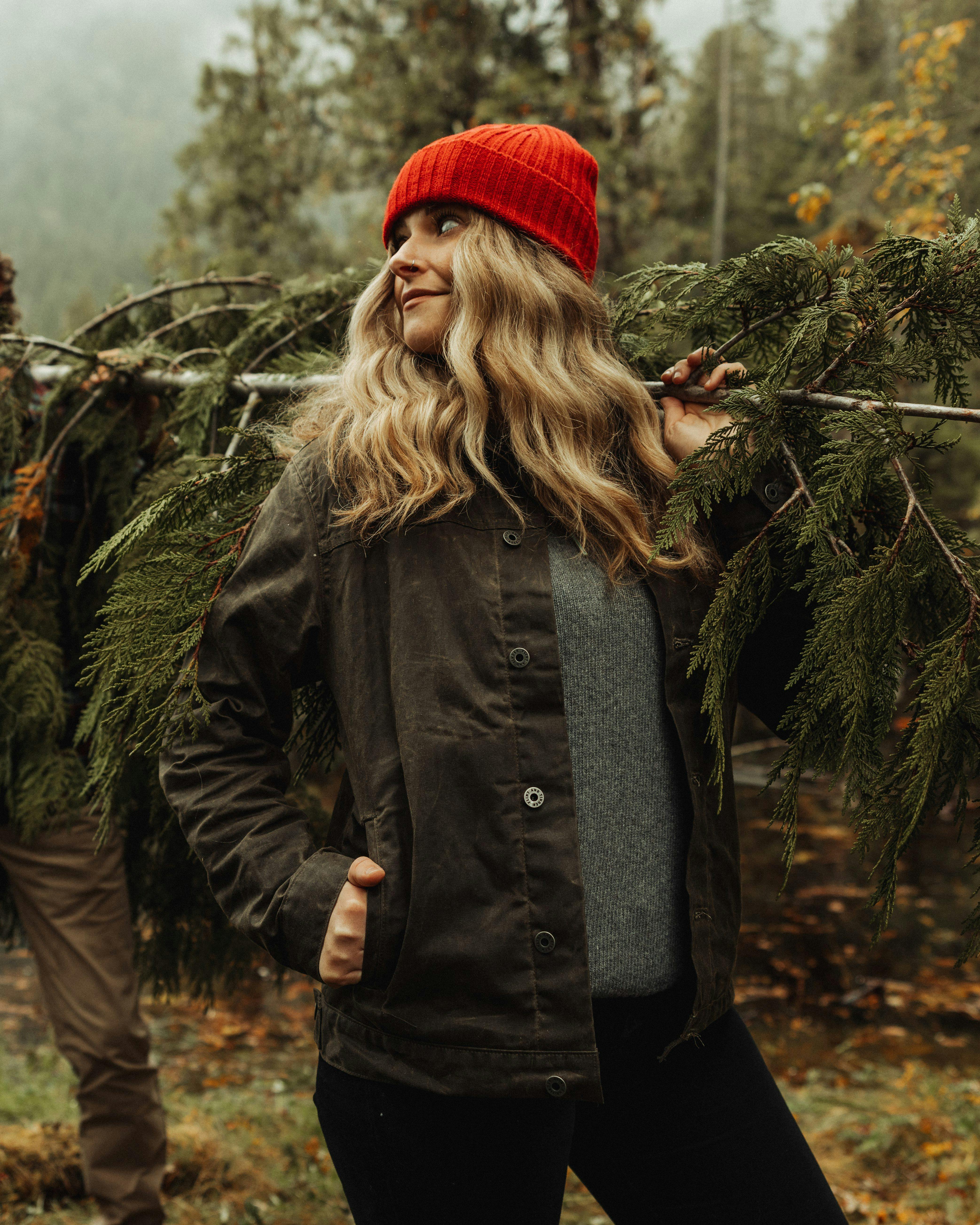 Flint and Tinder Women's Flannel-Lined Waxed Trucker Jacket