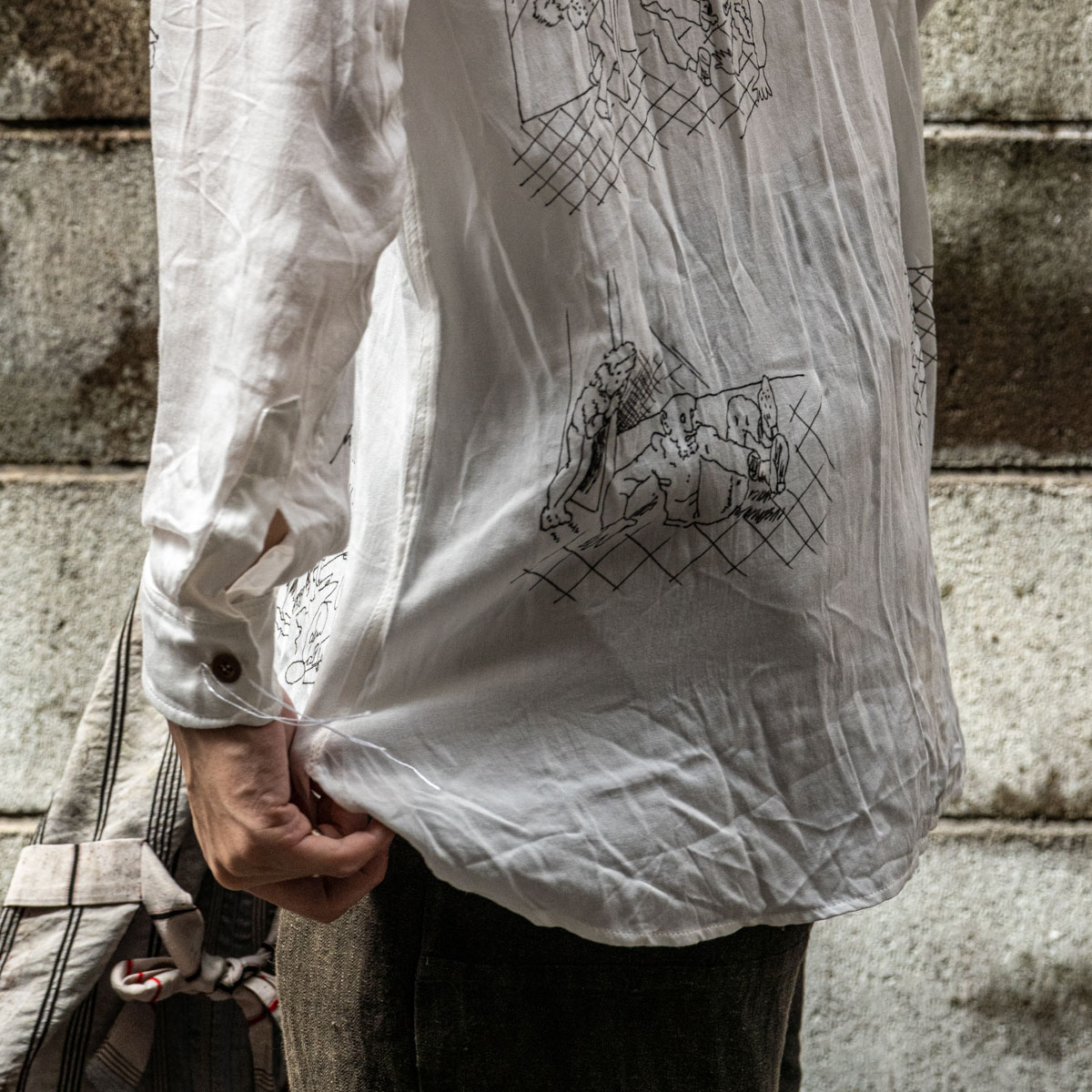 ARCHIVIO J.M.Ribot スケッチコットンシャツ | HUES 福岡セレクトショップ