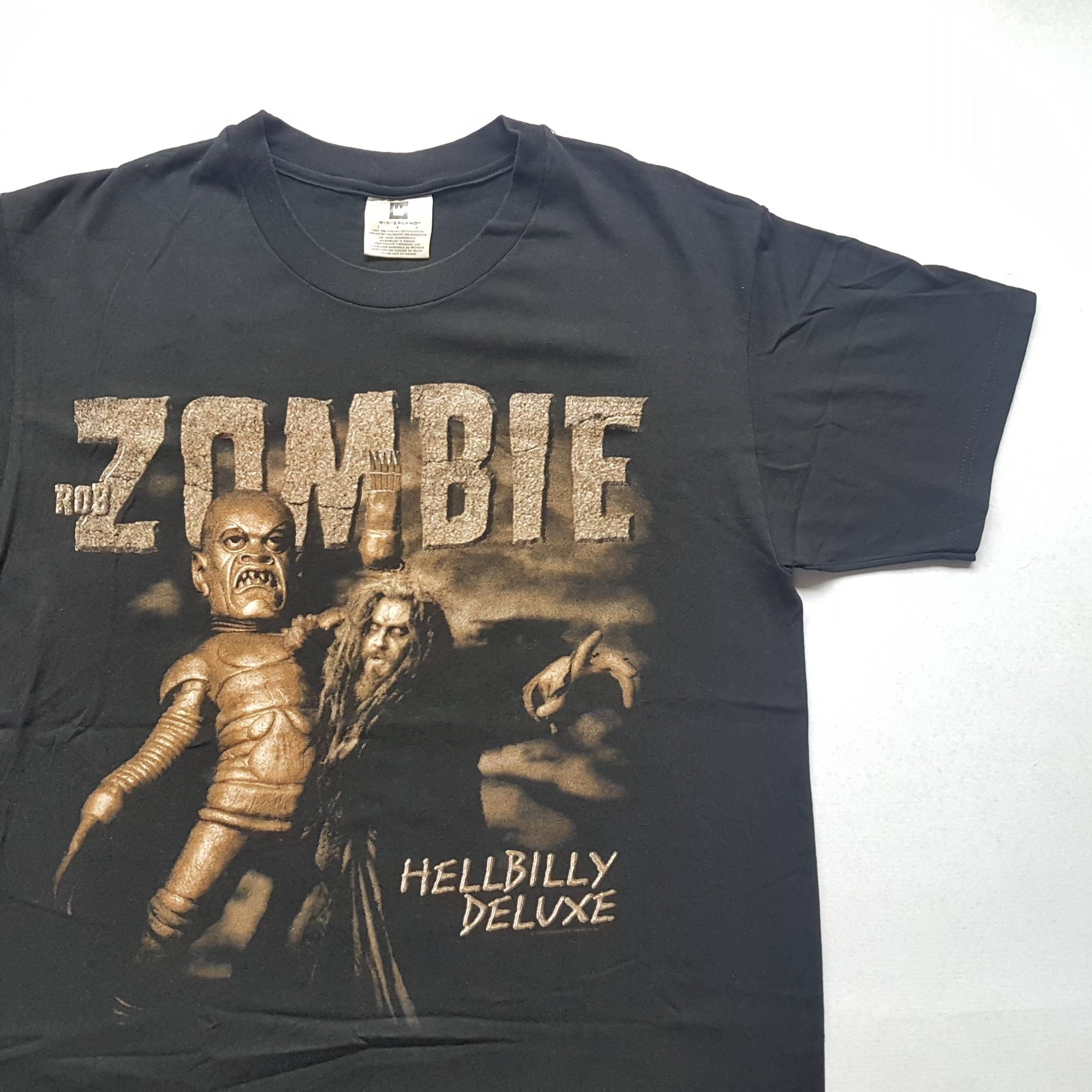 Vintage 1998 Rob Zombie Hellbilly Deluxe Tour T Shirt Size L (W