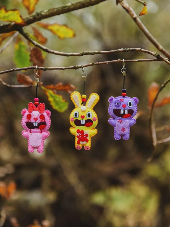 ハッピーツリーフレンズ キーチェーン ハンドメイド ぬいぐるみ - Etsy