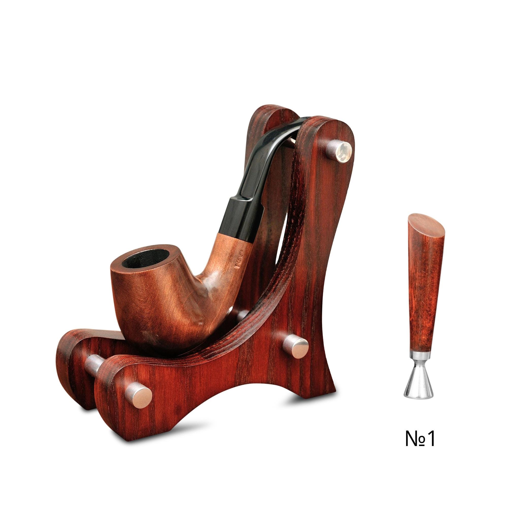 タバコパイプ 曲げ木 手作り シャーロックホームズ風 喫煙パイプ