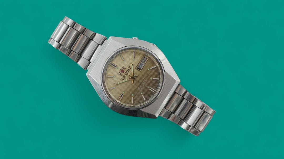 Vintage Automatic Early Japan Watch ORIENT 3 Star 4697964-6D 21
