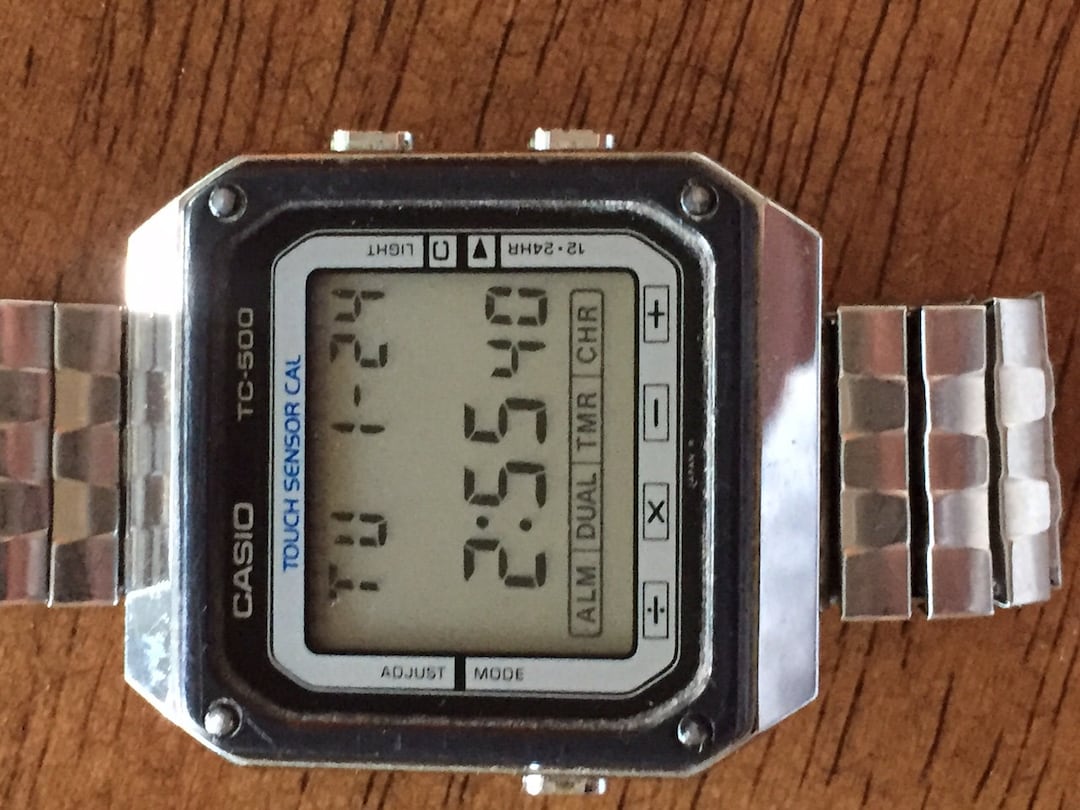 ヴィンテージ カシオ TC-500 LCD タッチスクリーン 日本製 非常に希少