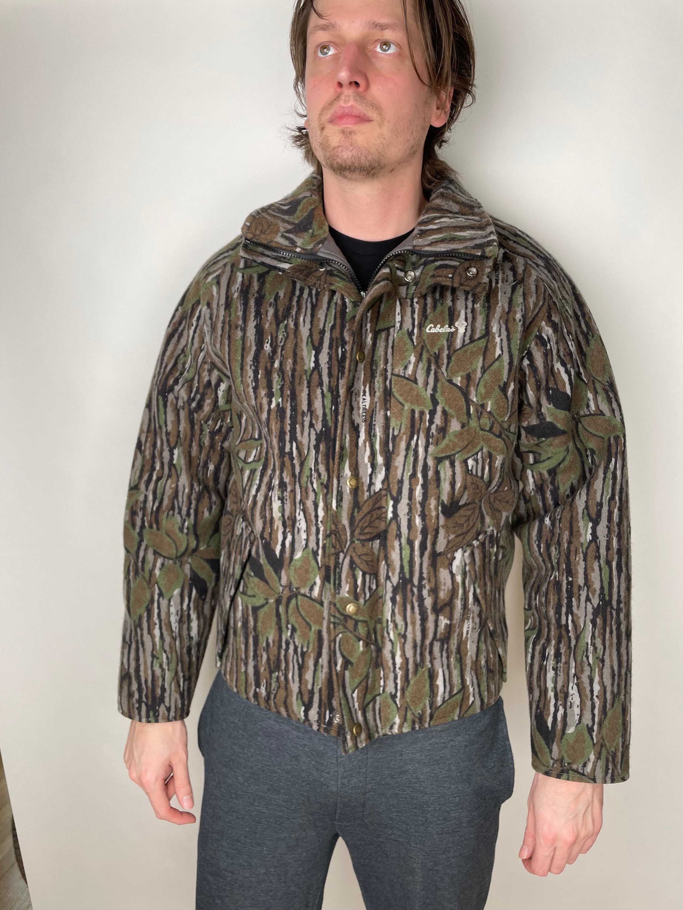 Vintage 80s-90s Cabela's Realtree Thick Wool Gore-tex Insulated