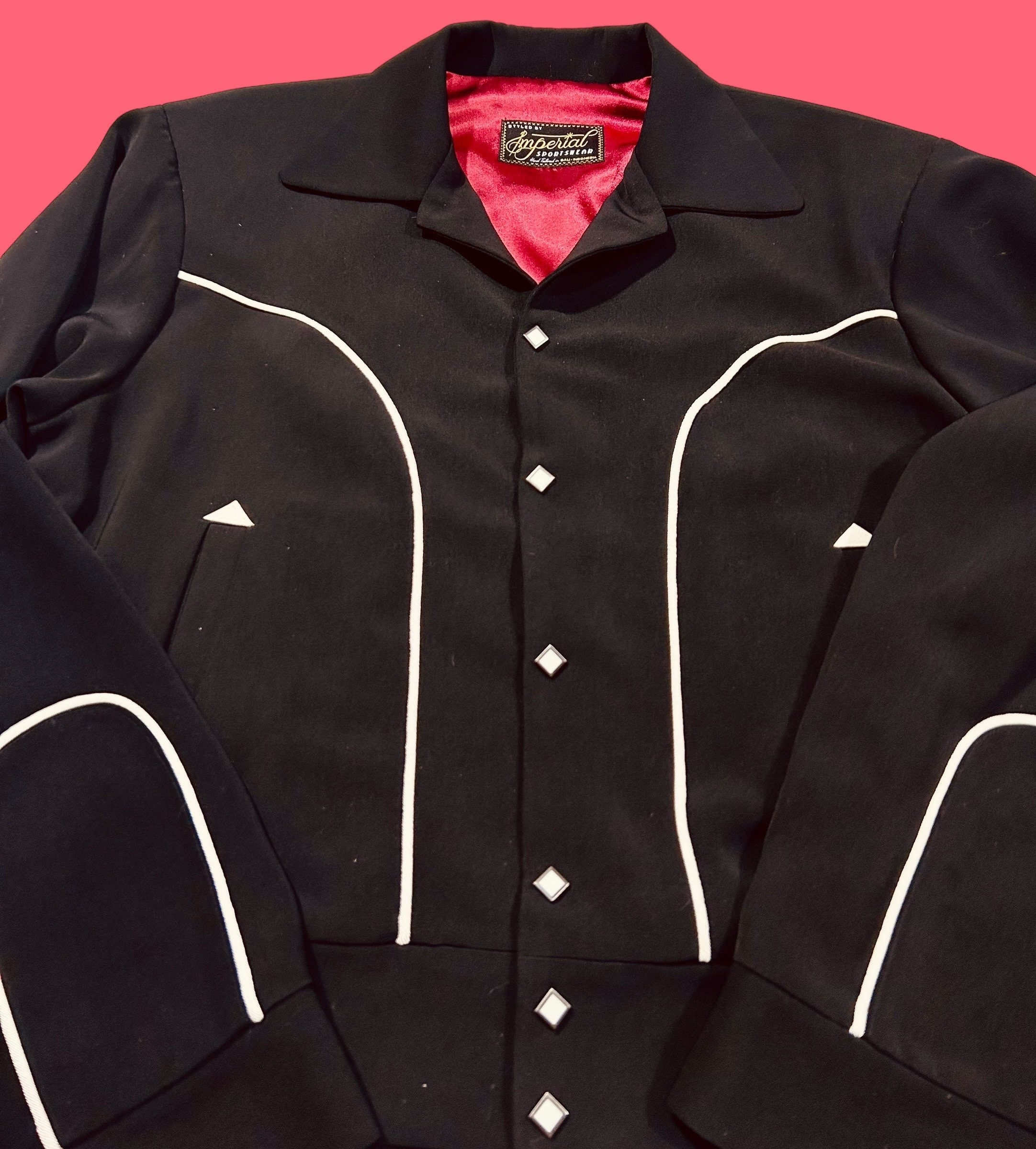 Rockabilly Gabardine Western Jacket Imperial - Etsy
