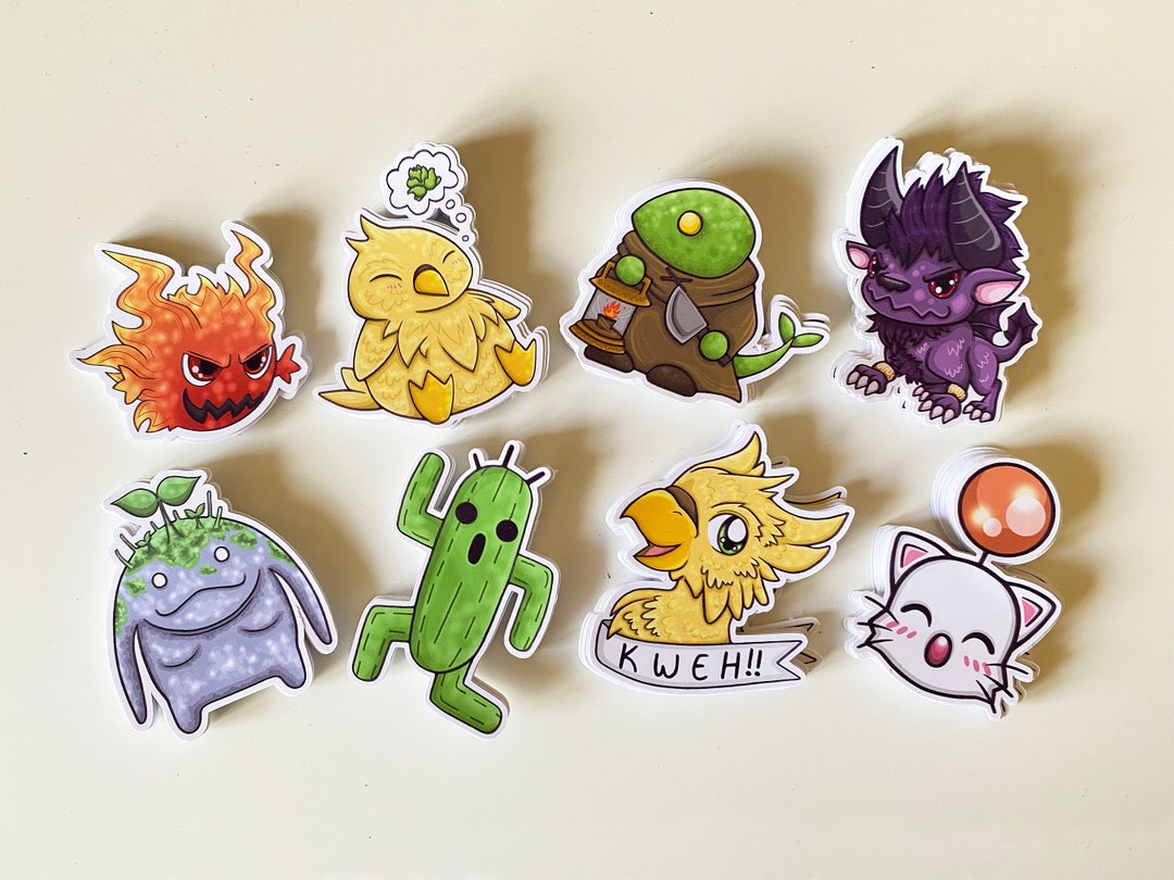 Final Fantasy Chocobo, Moogle & Monster Sticker Pack - Etsy