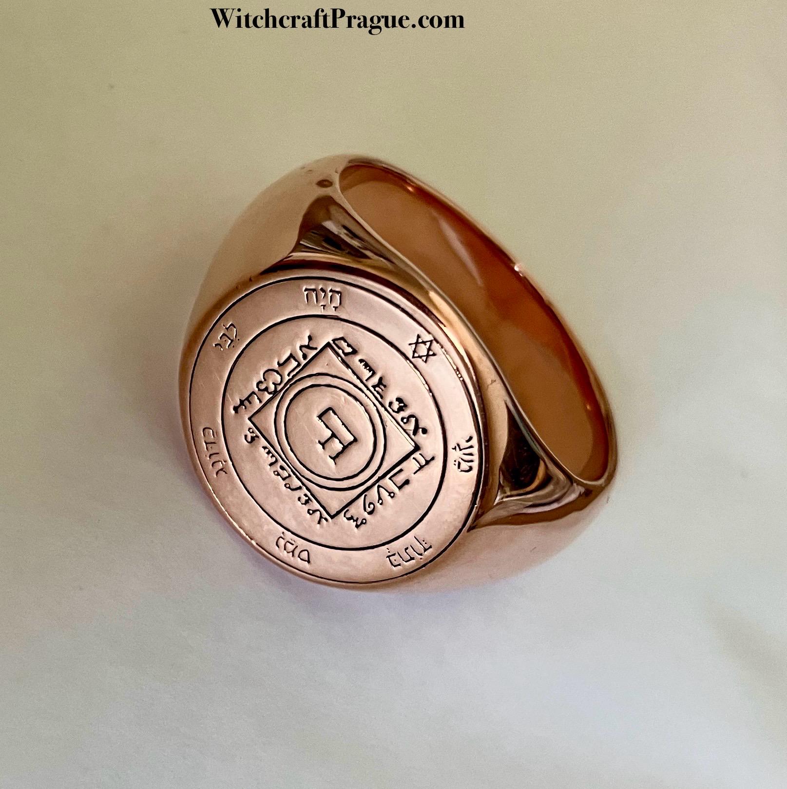金星の第五のペンタクル銅製指輪、愛の護符、ソロモンの鍵のお守り