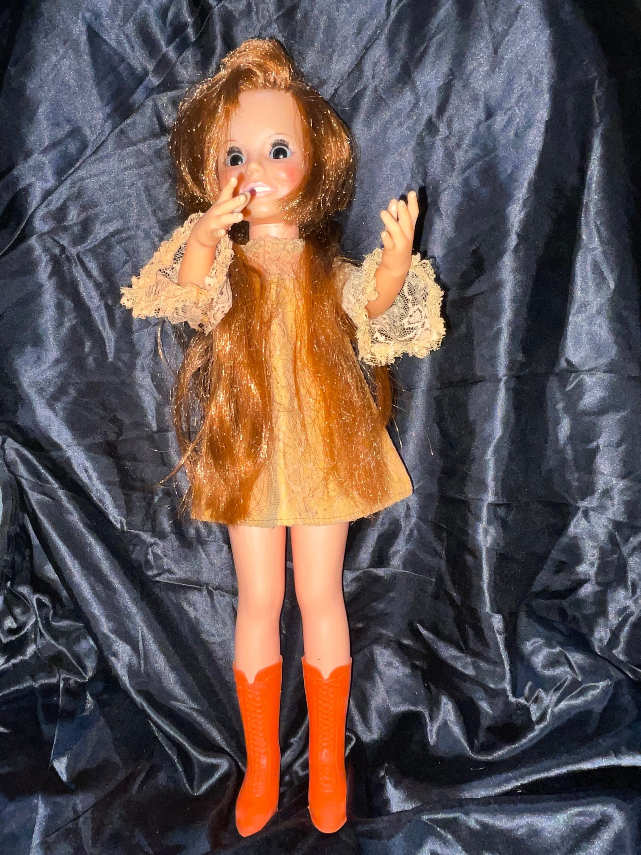 1971 Ideal Crissy Chrissy Doll With Beautiful Hair Original Orange