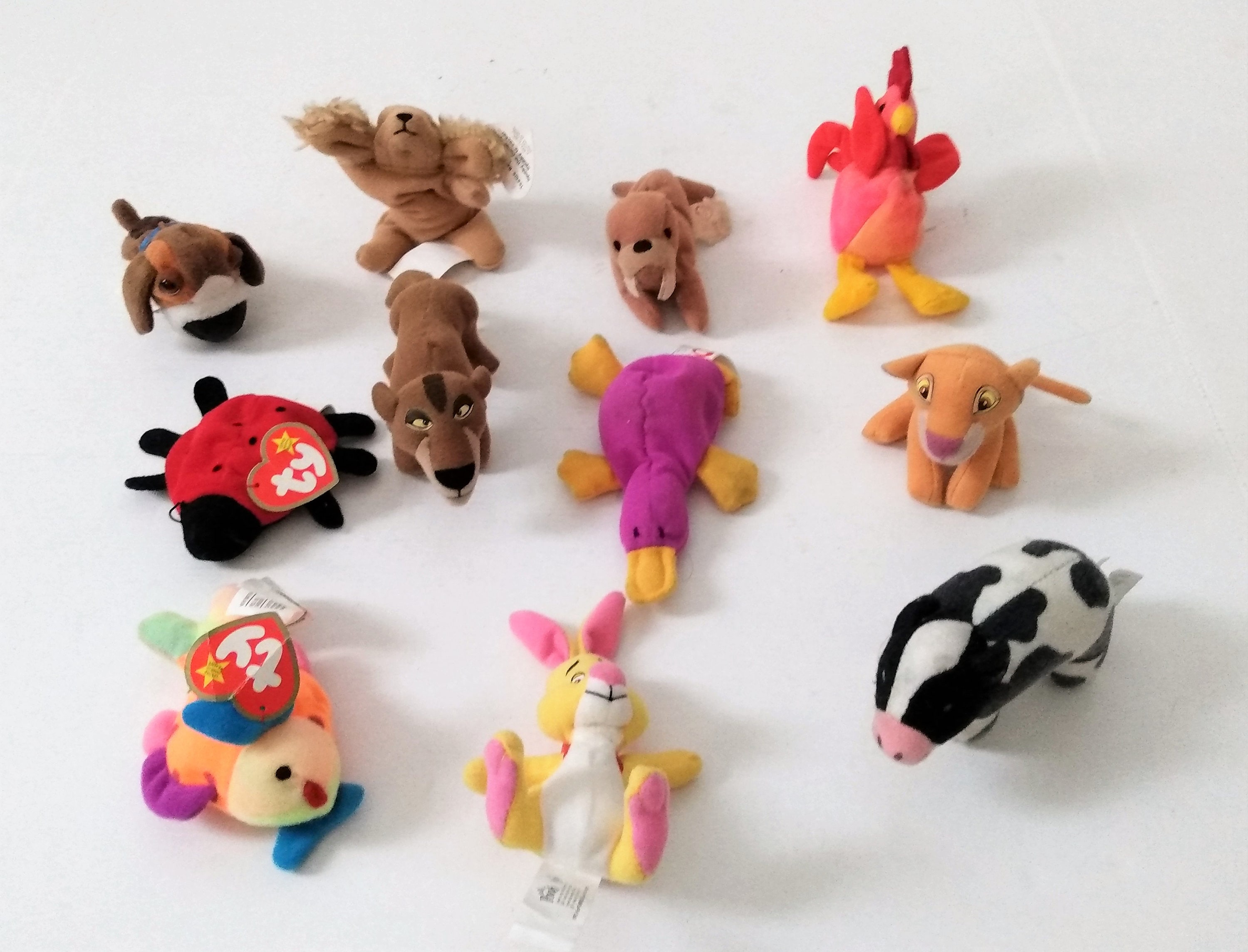 マクドナルド 1999 ハッピーミール おもちゃ 動物 ぬいぐるみ 11 個