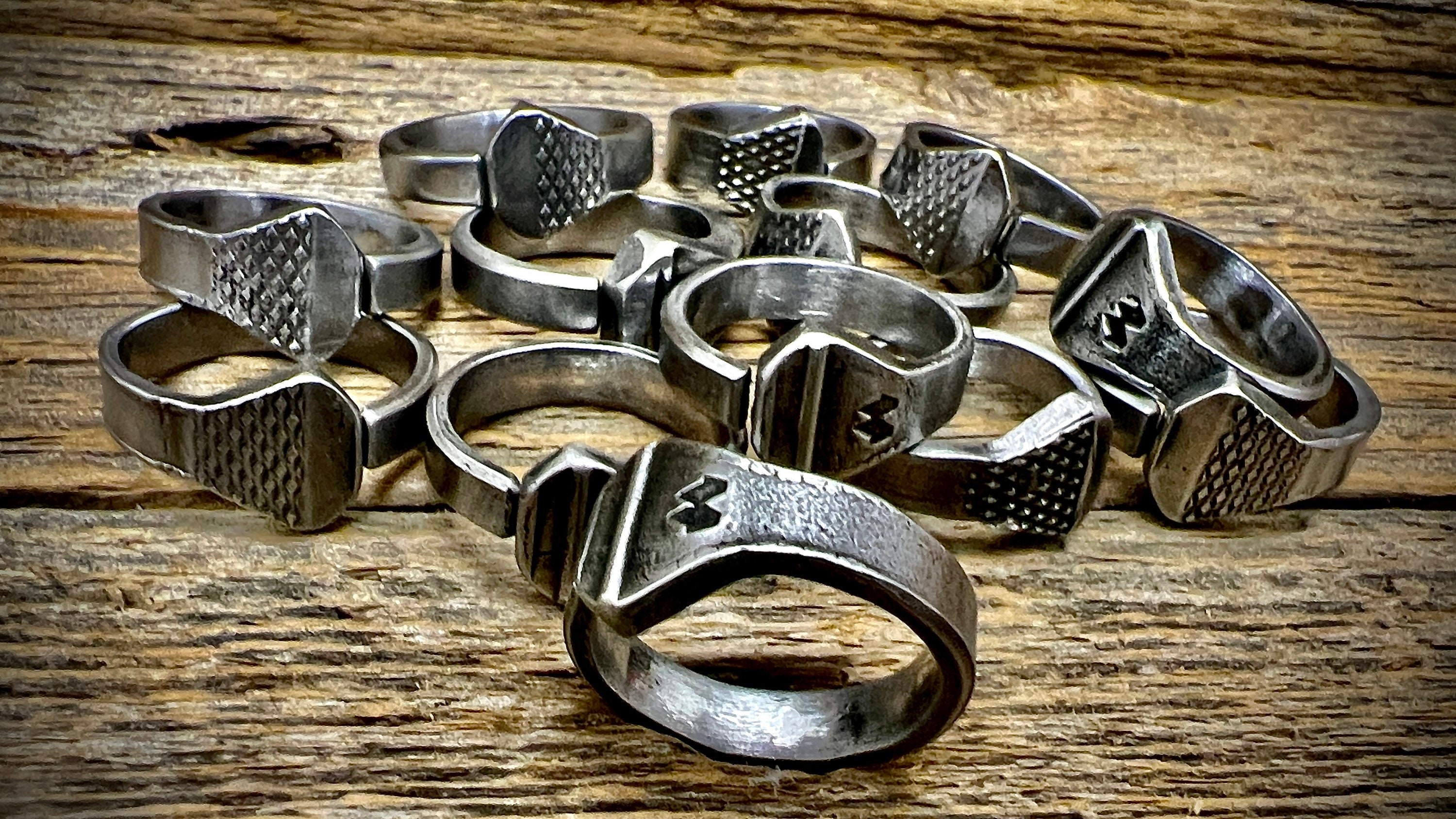 Prairie Diamond - Horse Shoe Nail Ring - Etsy