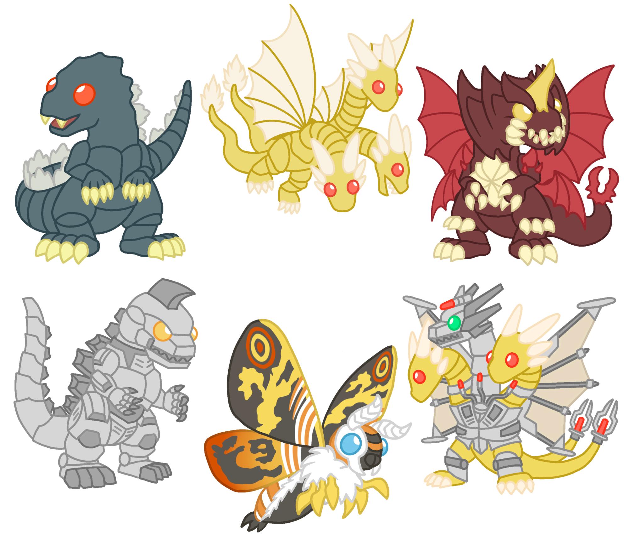 ゴジラチャーム - キングギドラ - モスラ - メカキングギドラ