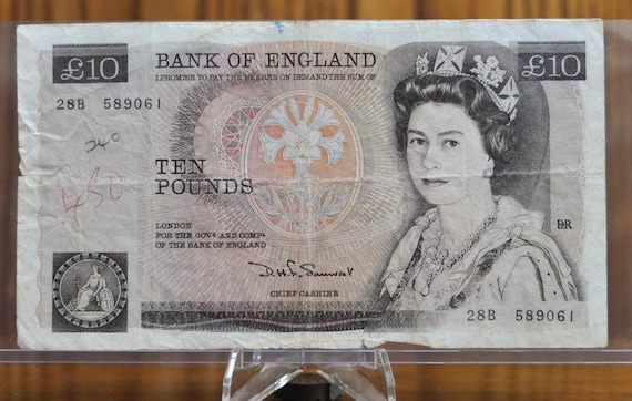 芙*子様 イギリス旧紙幣セット 計£105（£10×9 £5×3） イギリス旧紙幣
