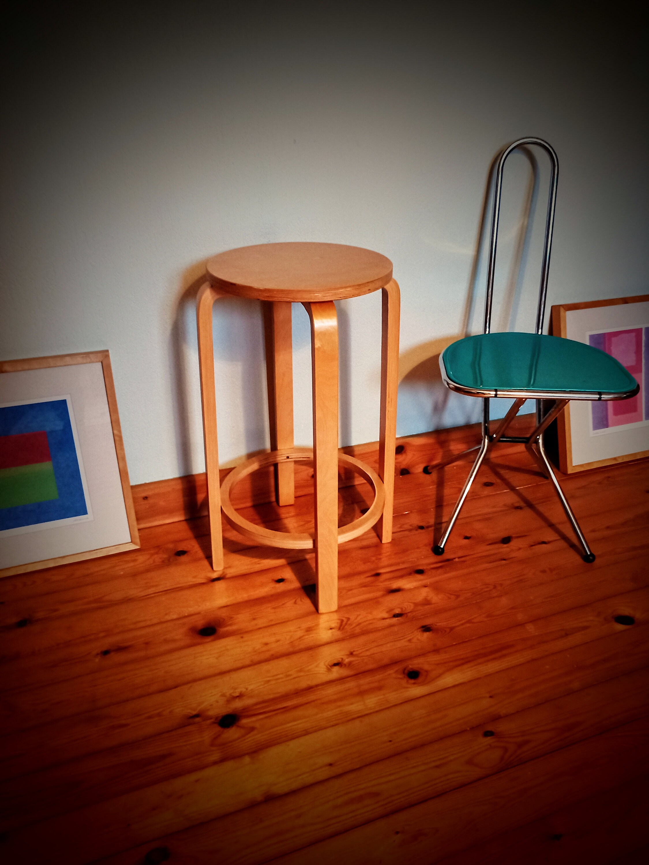 Vintage IKEA 'frosta' BAR Stool After Alvar Aalto Style Sitting