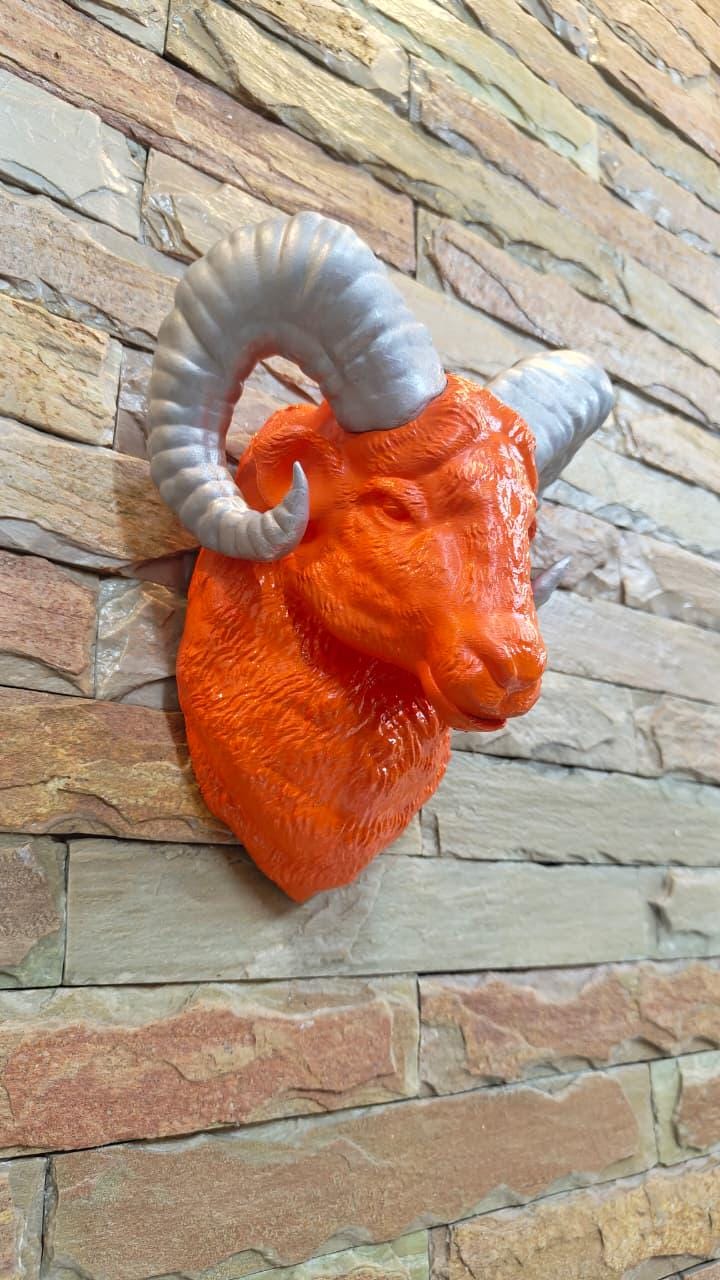 Ram Head Wall Mount, Farm Decor, Mountain Ram - Etsy