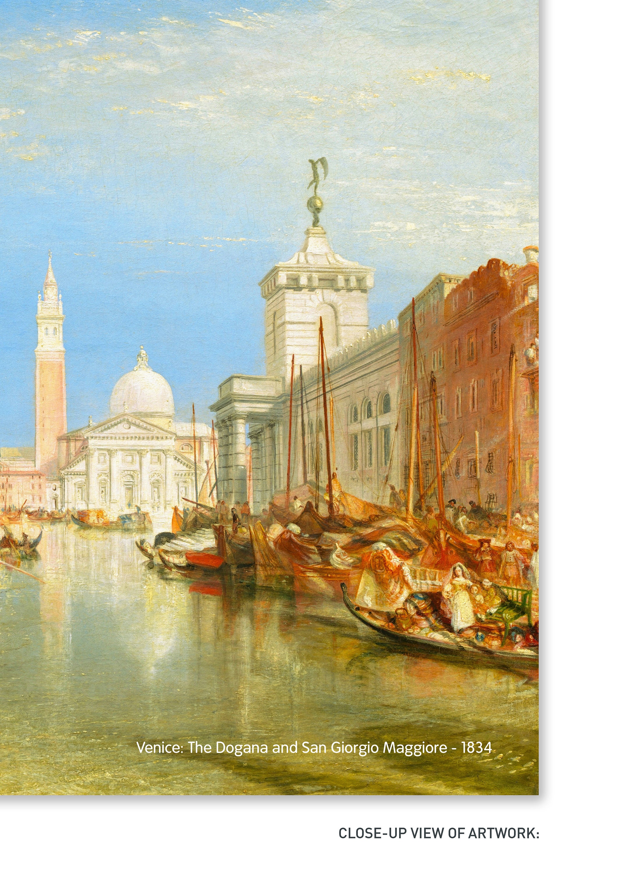 ターナー・ヴェネツィア版画：ドガーナとサン・ジョルジョ