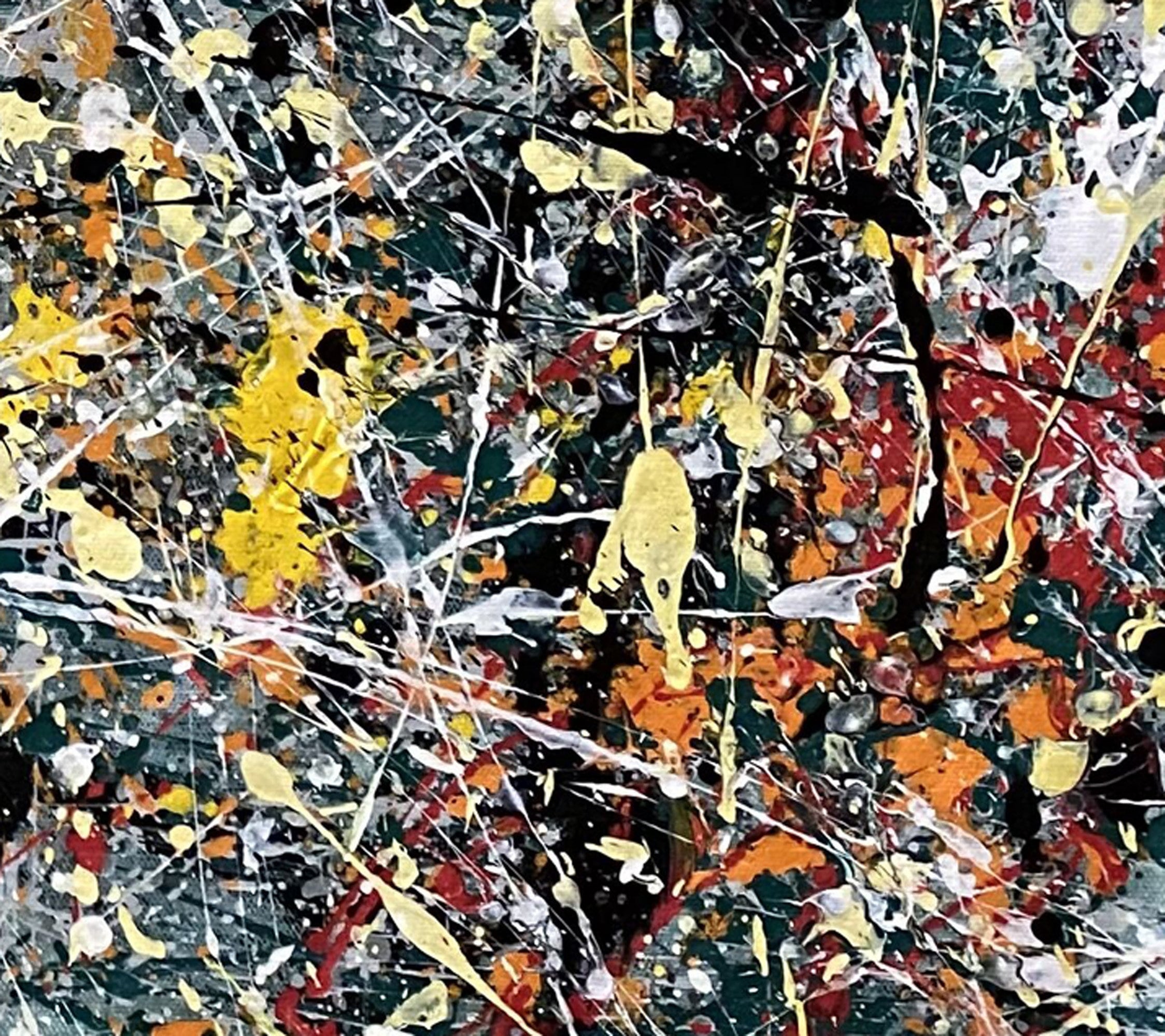 ジャクソン ポロック スタイル 絵画 オリジナル 抽象 モダン