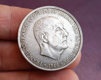 スペイン - フランシス・フランコの真正銀貨 100 ペセタ 1966 年
