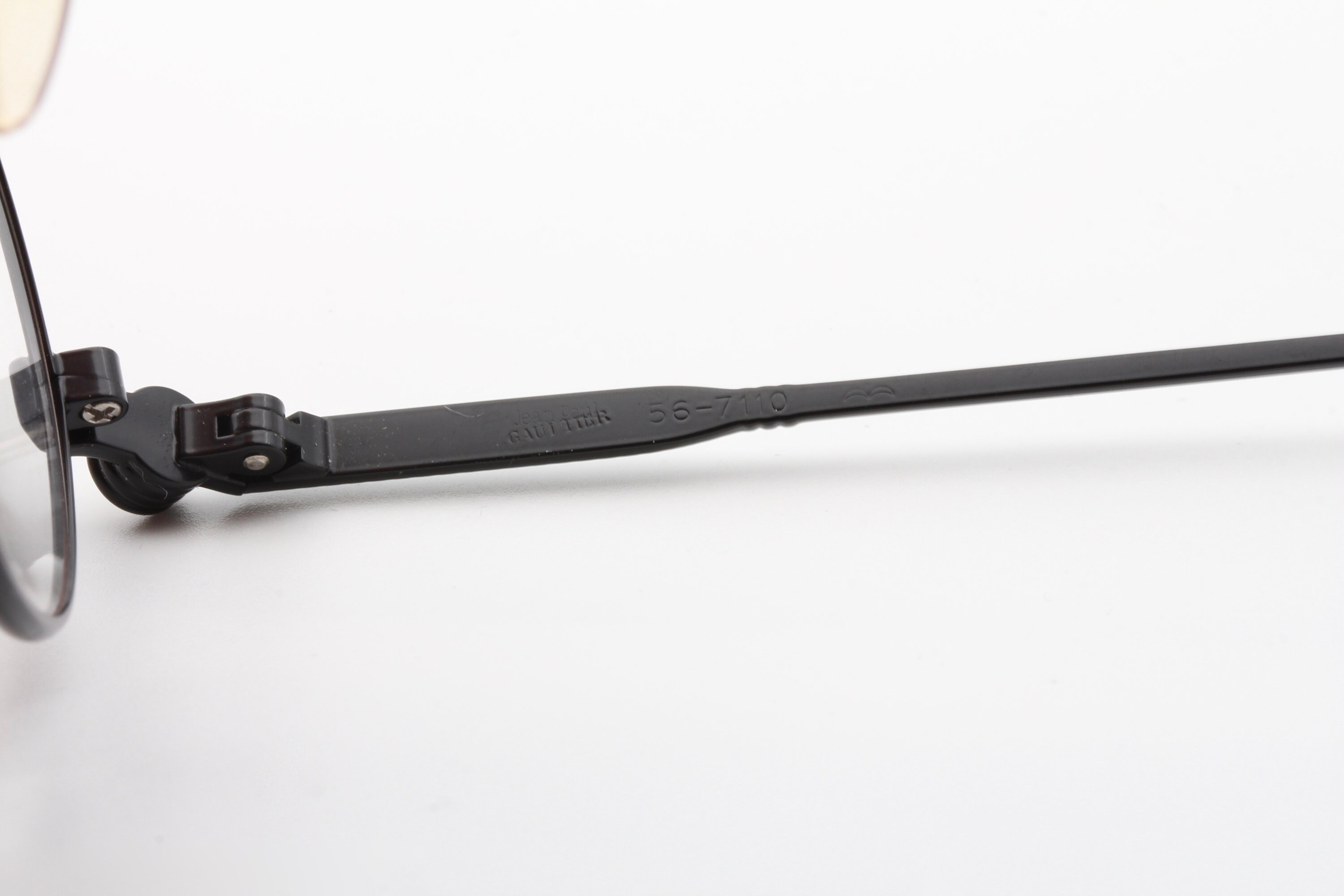 Jean Paul Gaultier 56 7110 Vintage Eyeglasses With Sun Clip, Made