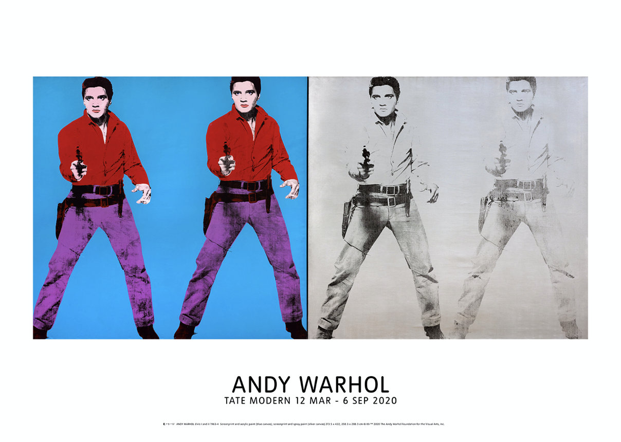 アンディ・ウォーホル、エルヴィス・プレスリー、オリジナル展覧会