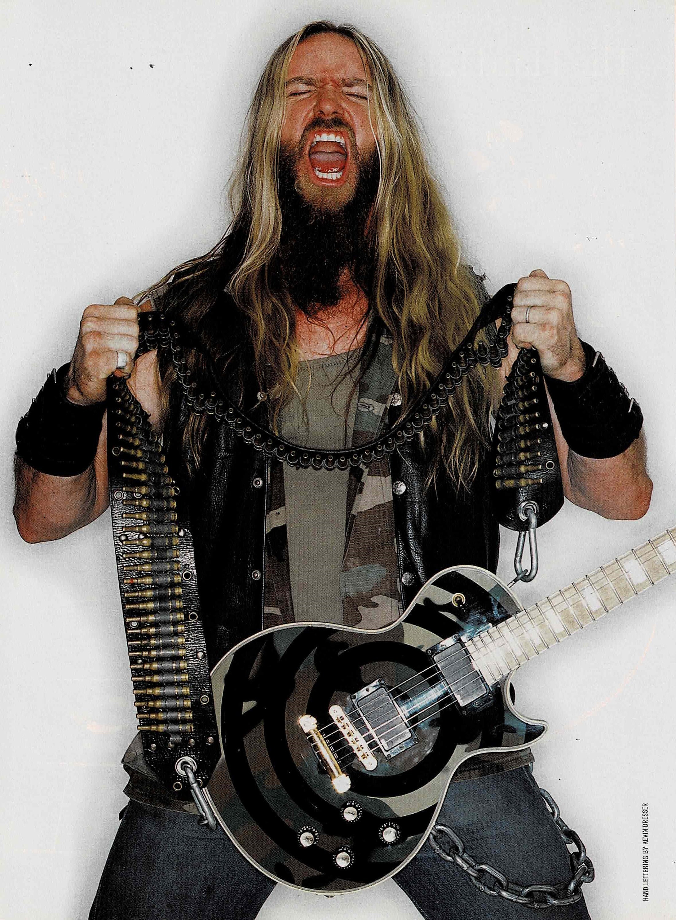 ZAKK WYLDE of Black Label Society - 2002 - Music Print Ad Photo - Etsy