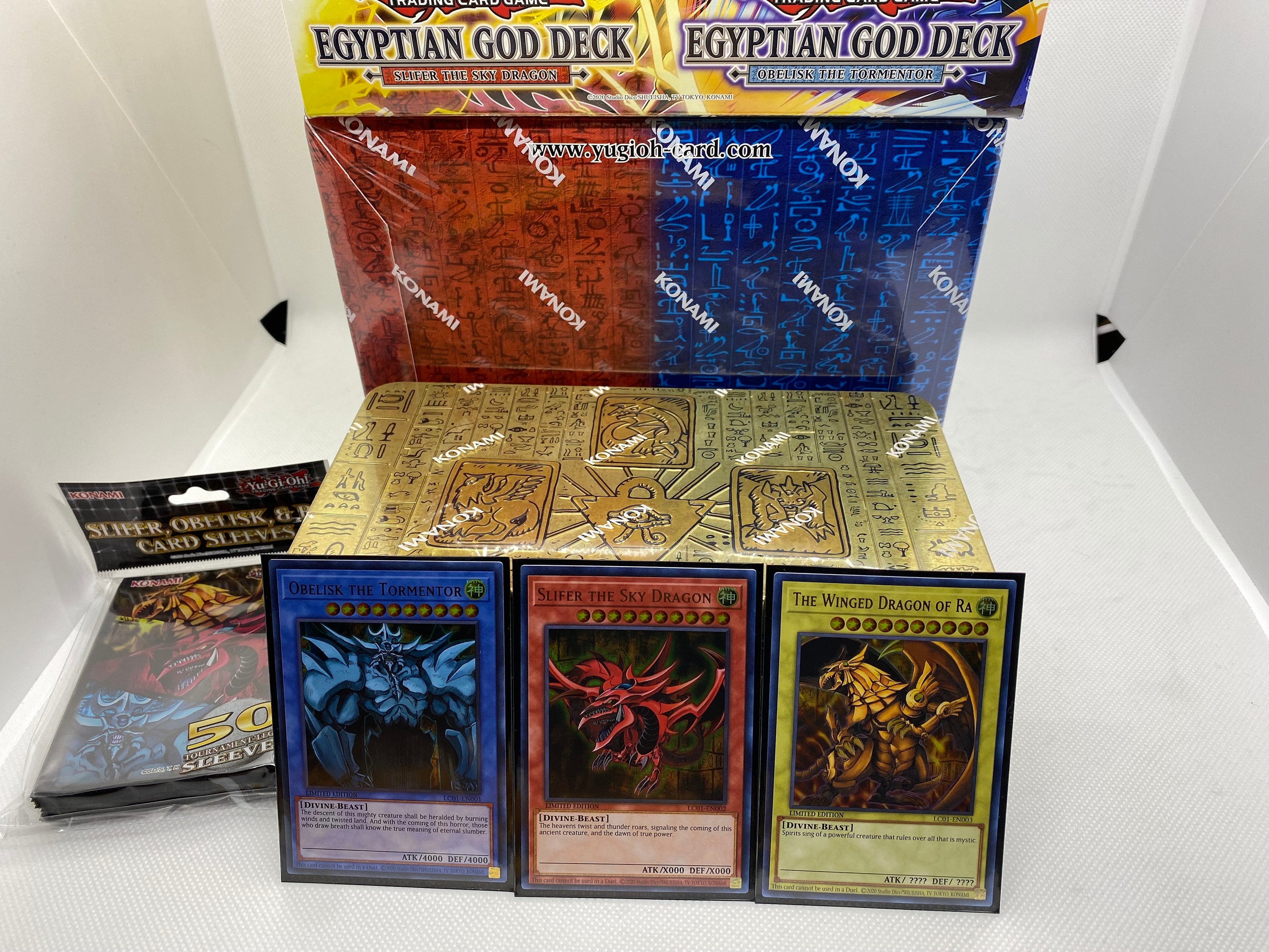 Yugioh TCG: Egyptian God Card Gift Box | Includes Tins, Decks