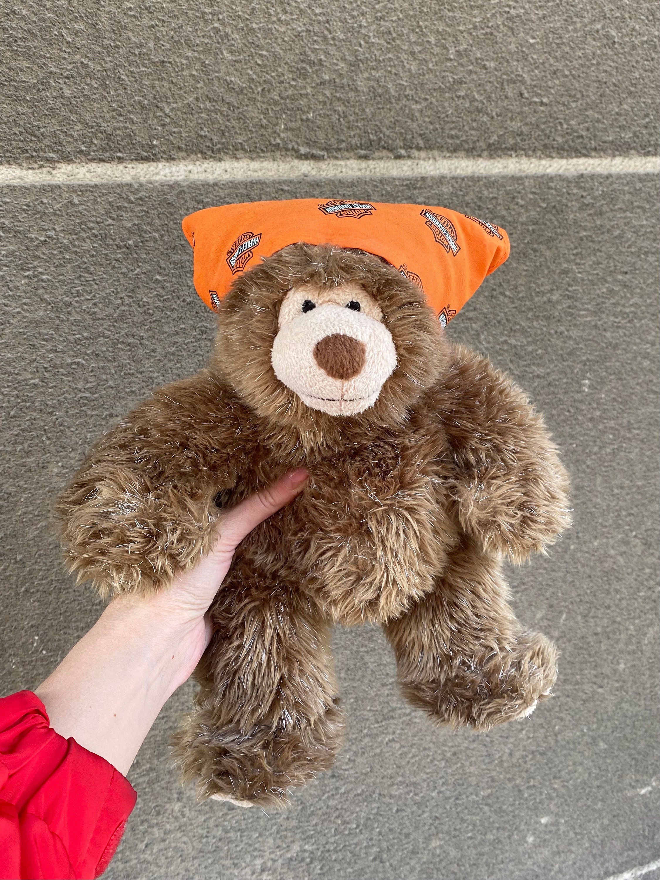 Harley-davidson Bear Plush: Collectible Brown Stuffed Animal With