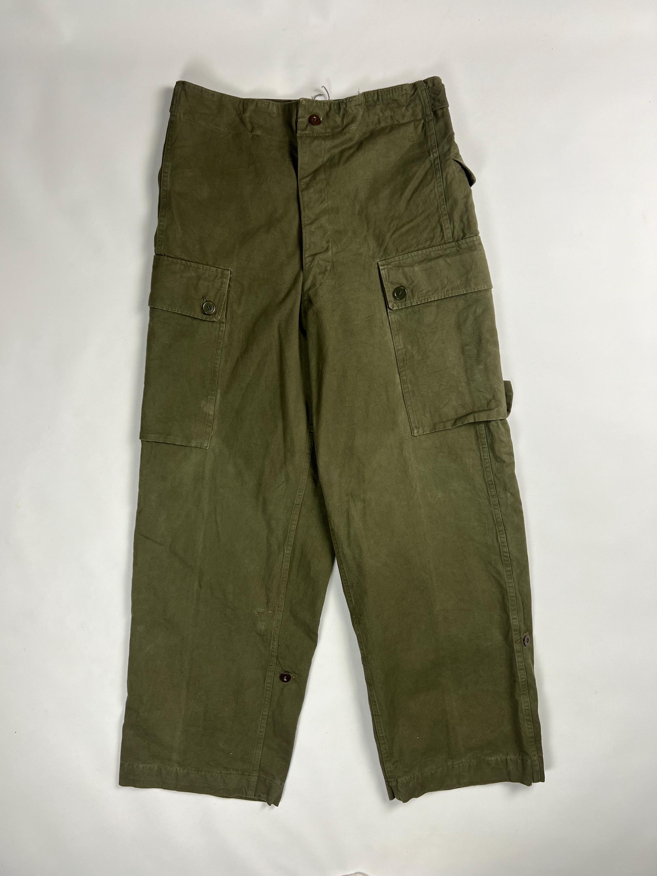 Vintage 1959 Belgian Army A.M. Seynaeve Military Cargo Trousers - Etsy