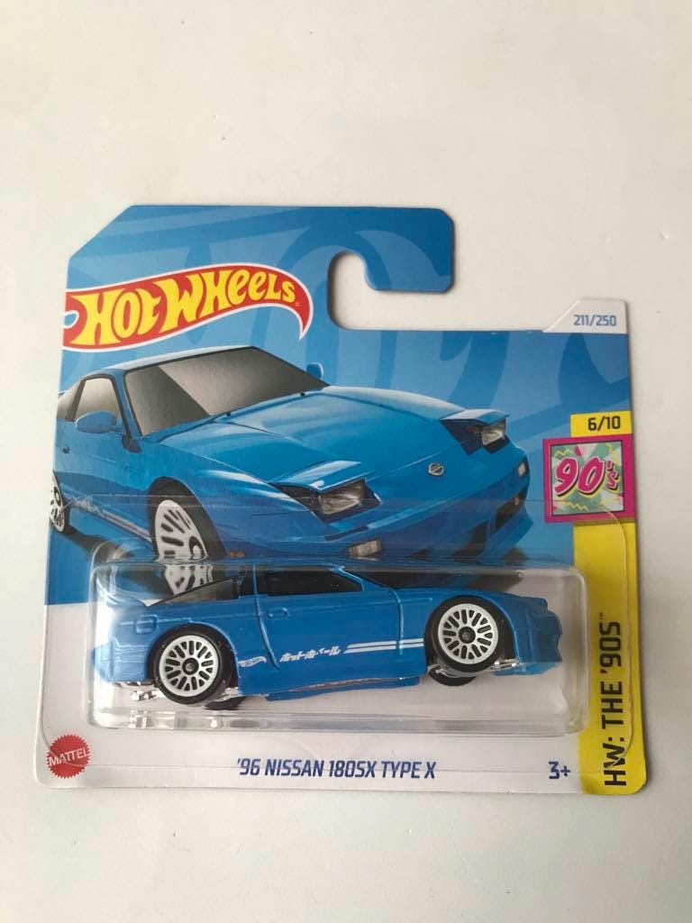 Hot Wheels 96 Nissan 180SX Type X 211/250 Small Card - Etsy