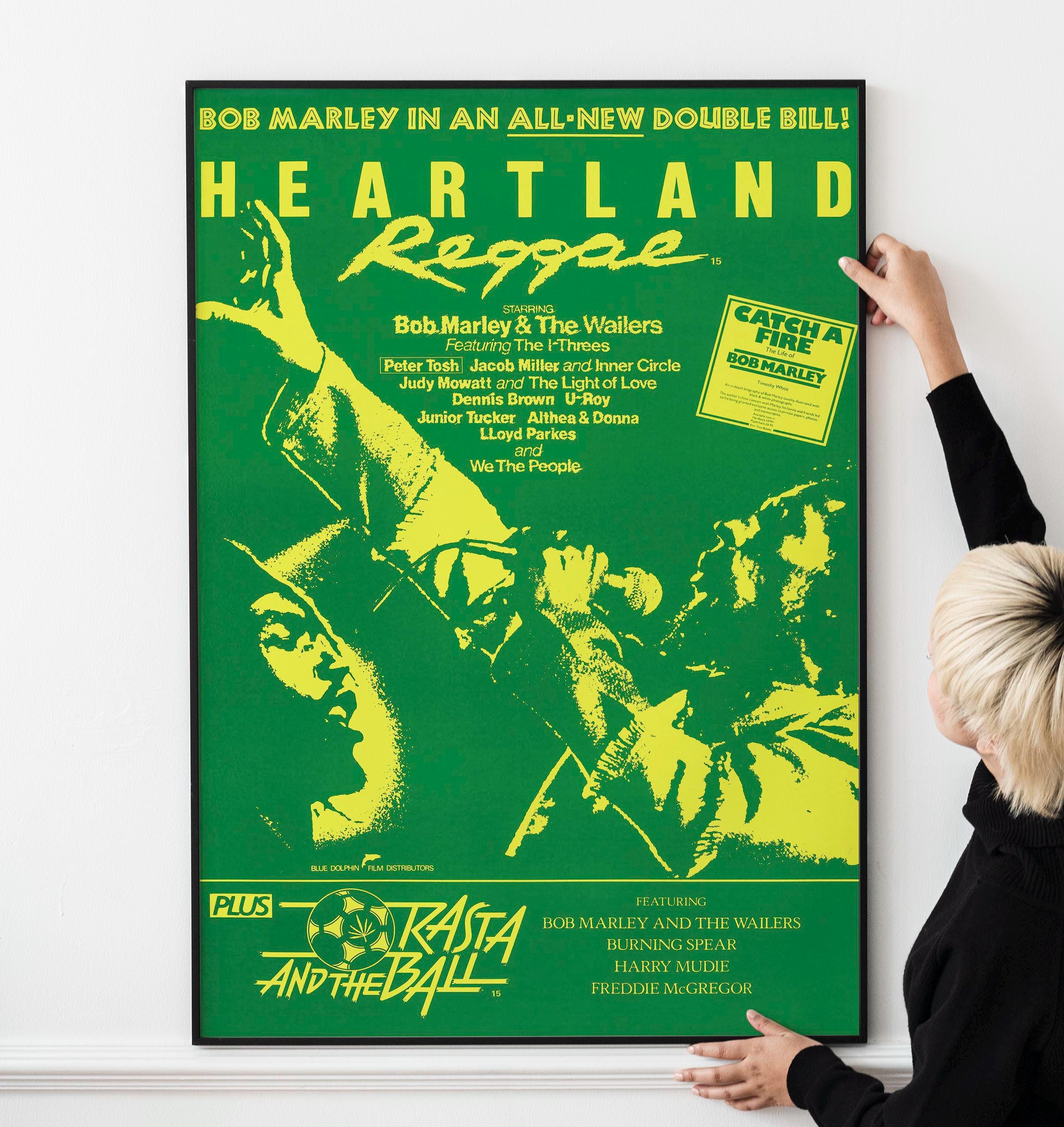 Retro 80s Rasta Festival Poster – Vintage Jamaican Music Wall Art