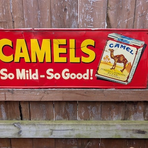 Camel cigarette sign metal - Etsy 日本