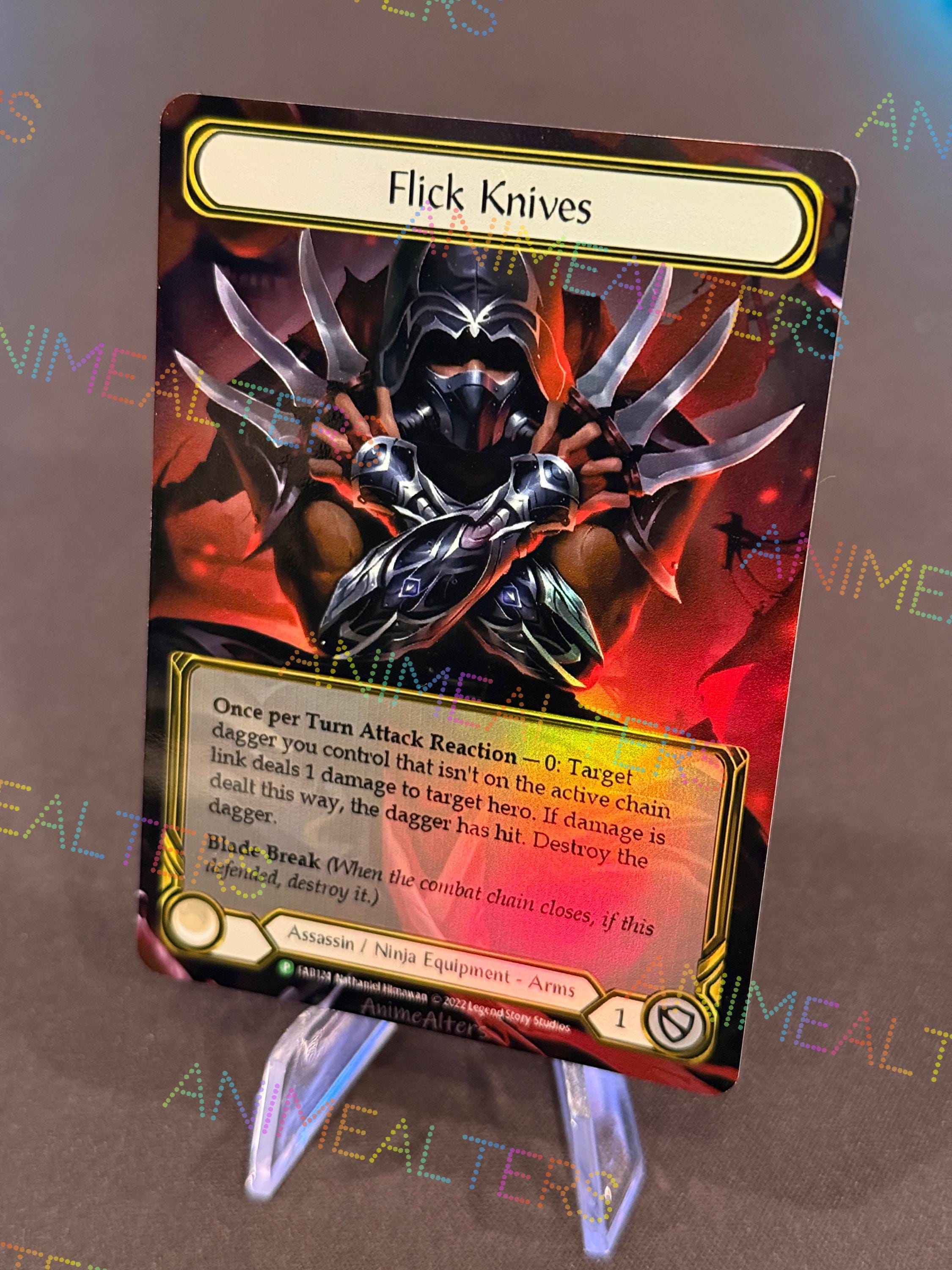 Flick Knives - Equipment Proxy Alter - Flesh and Blood TCG - Etsy