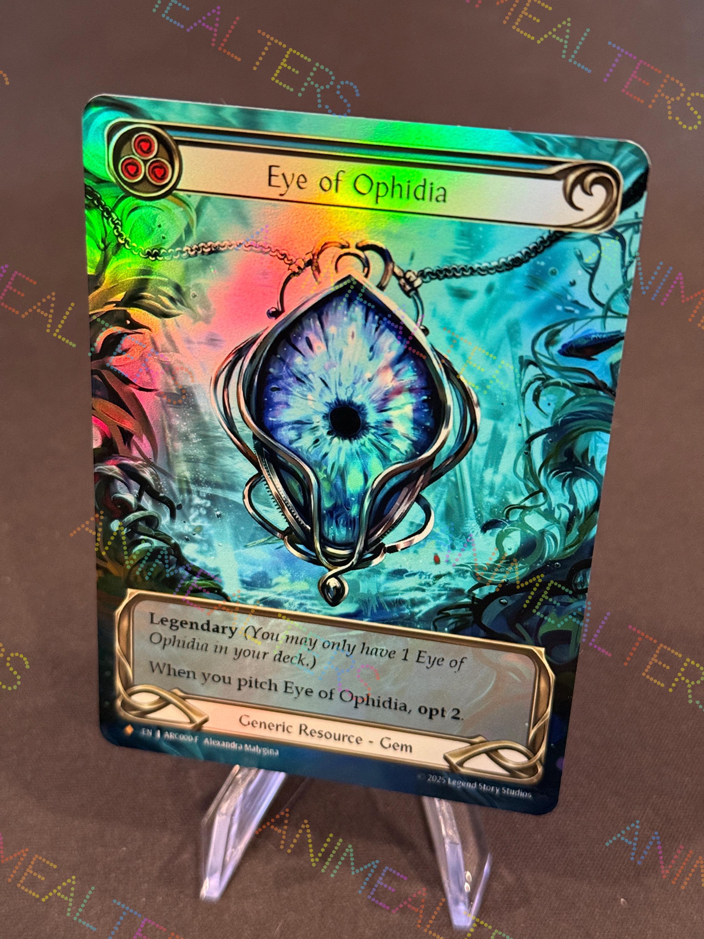 Eye of Ophidia - Gem Proxy Alter - Flesh and Blood TCG - Etsy