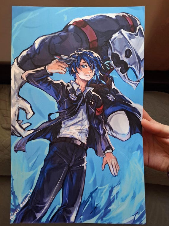 ペルソナ3 結城理 アート - 主人公＆タナトス プリント - Etsy 日本