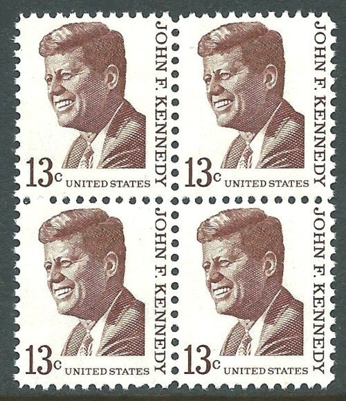 1967 年 13 セント ジョン F. ケネディ切手 10 枚 .. ビンテージ未使用