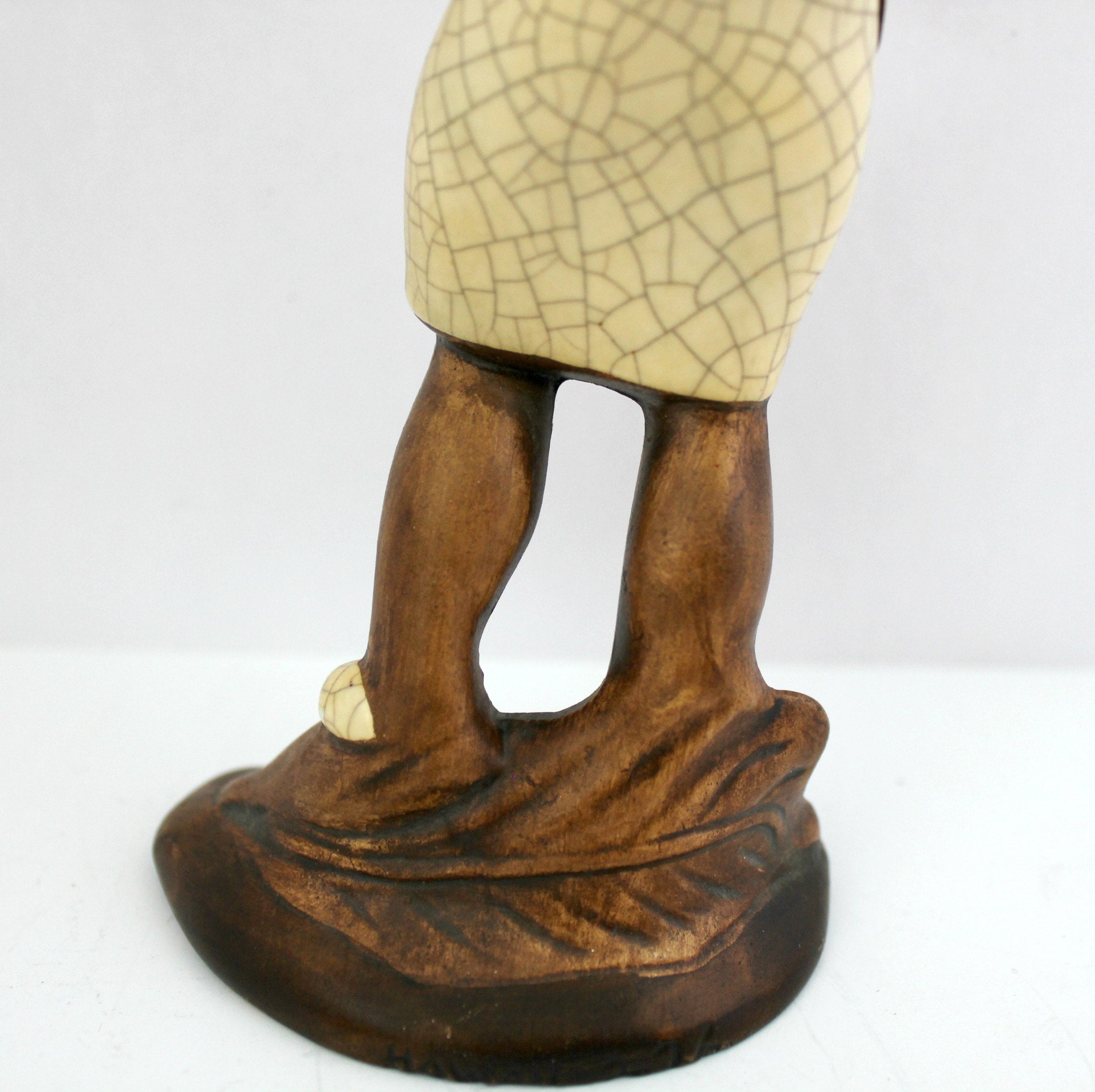 Treasure Craft Hawaiian Hula Girl Figurine, Vintage Hawaii Ceramic