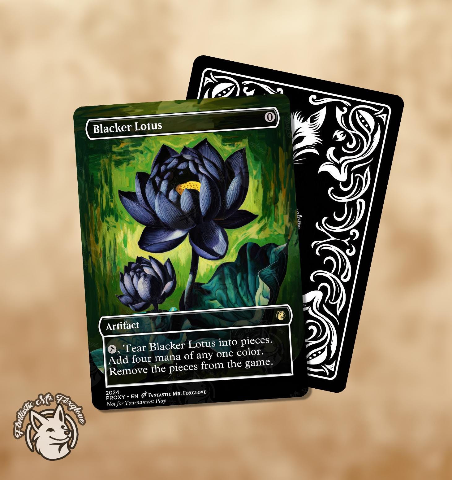 Blacker Lotus | Proxy Card - Etsy