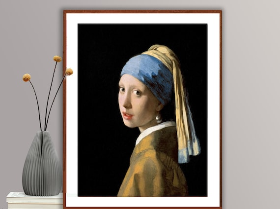 真珠の耳飾りの少女 ファインアートプリント：ヨハネス・フェルメール