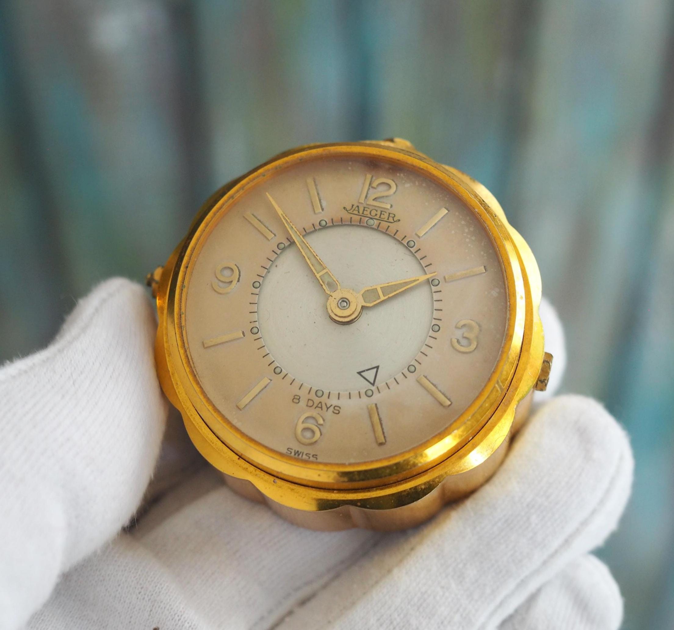 Jaeger-lecoultre Mevomox 8 Day Table Clock – 1950s Vintage Swiss