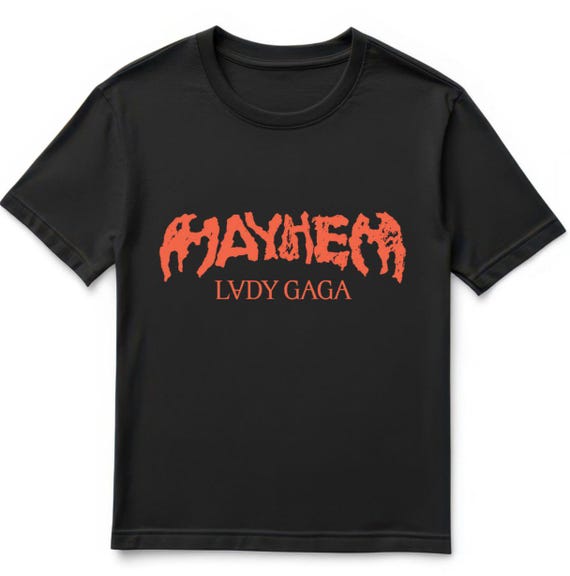 Mayhem by Lady Gaga T-Shirt - Bold Black Graphic Tee - All Sizes
