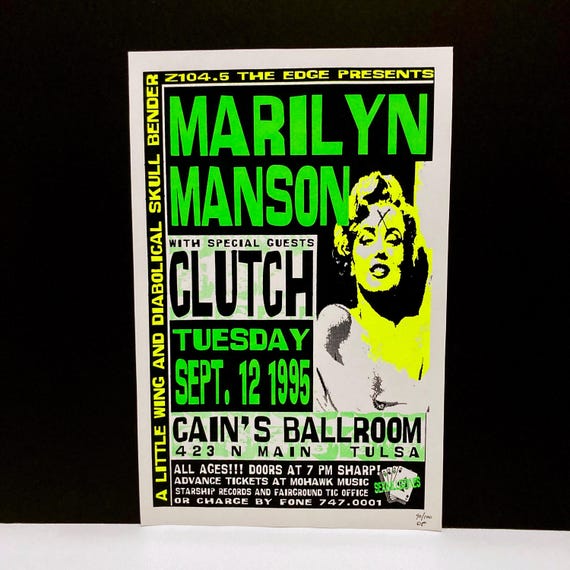 Clutch & Marilyn Manson Poster - Artist Numbered Screen Print