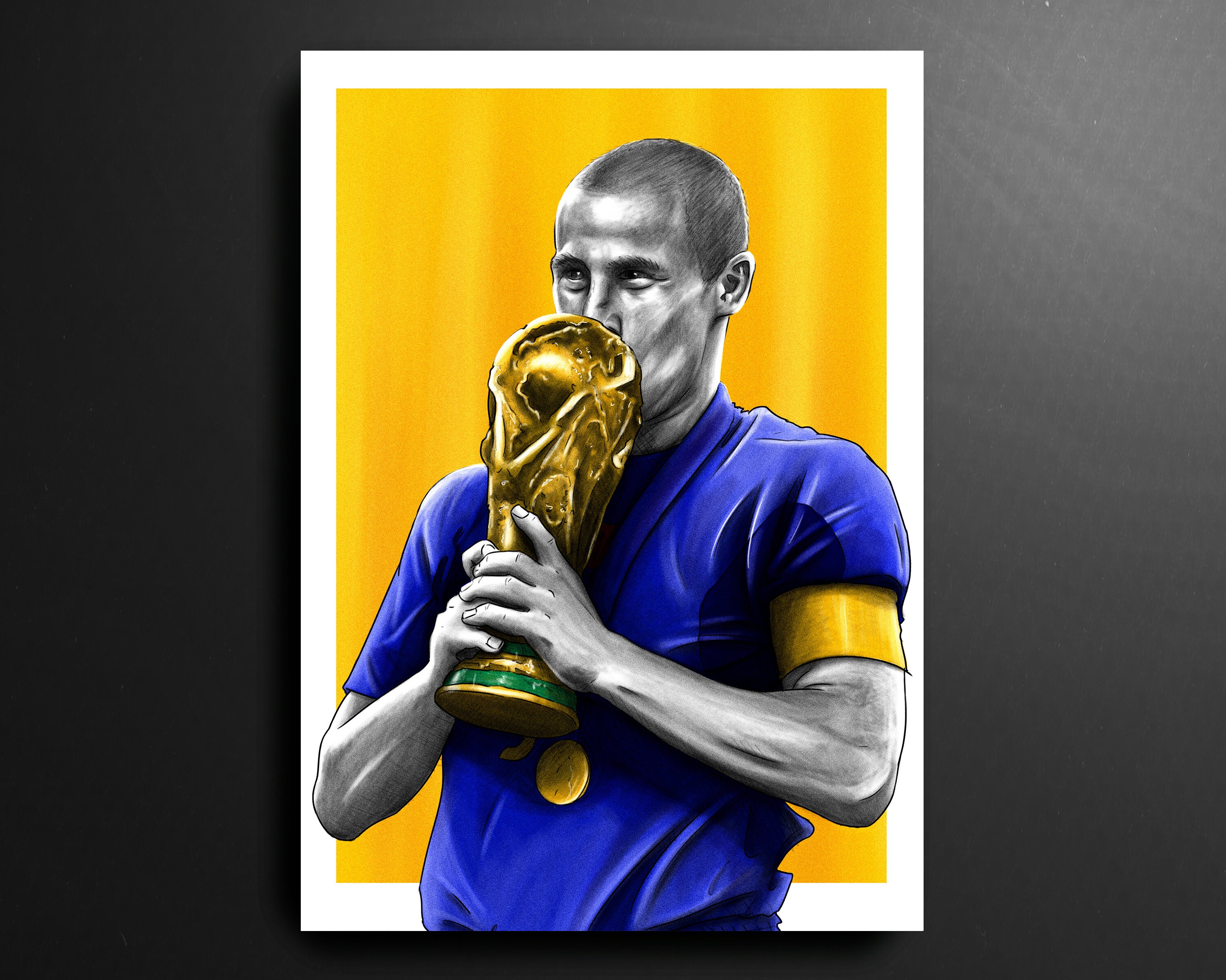 Fabio Cannavaro Italy 2006 World Cup Football Print - Etsy