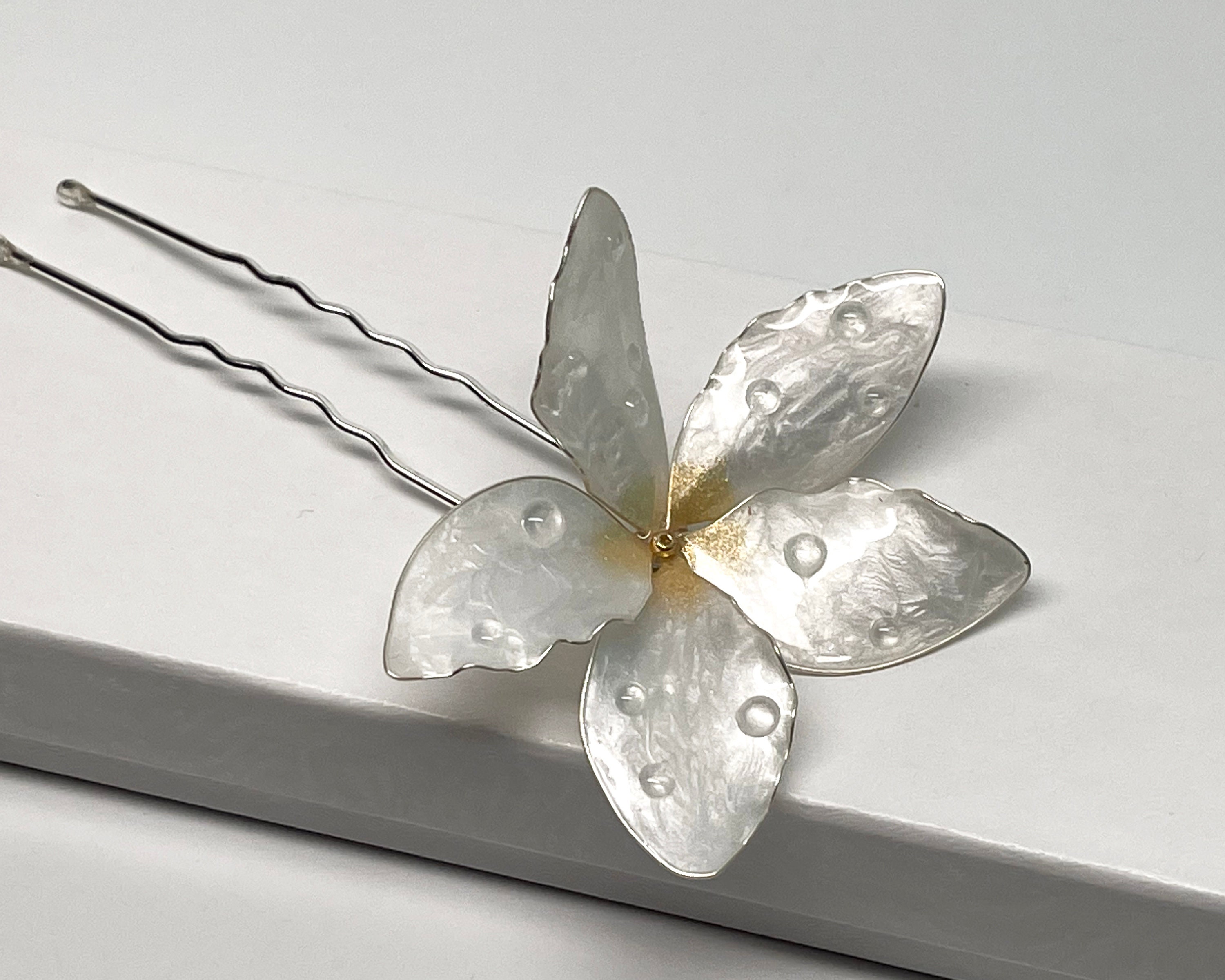 Sampaguita Flower Hairpin: Handmade Philippine Jasminum Bridal