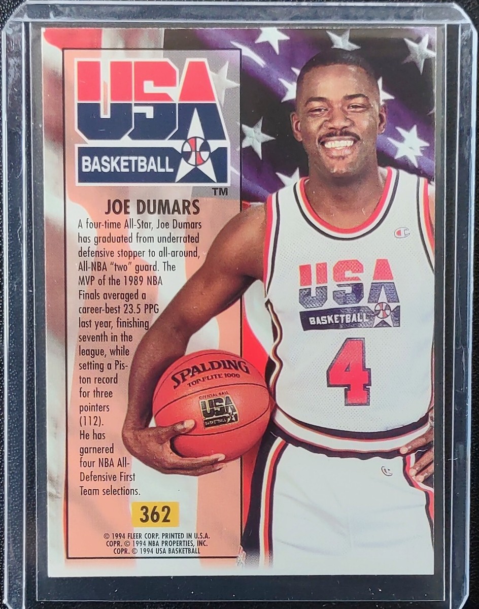 1993-94 Fleer Ultra USA Basketball Joe Dumars #362 Detroit Pistons