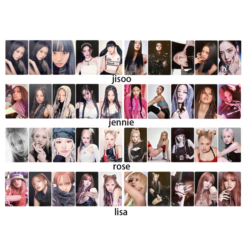 2022 Kpop BP Bpink Born Pink Album Photo Cards Fanmade Autograph