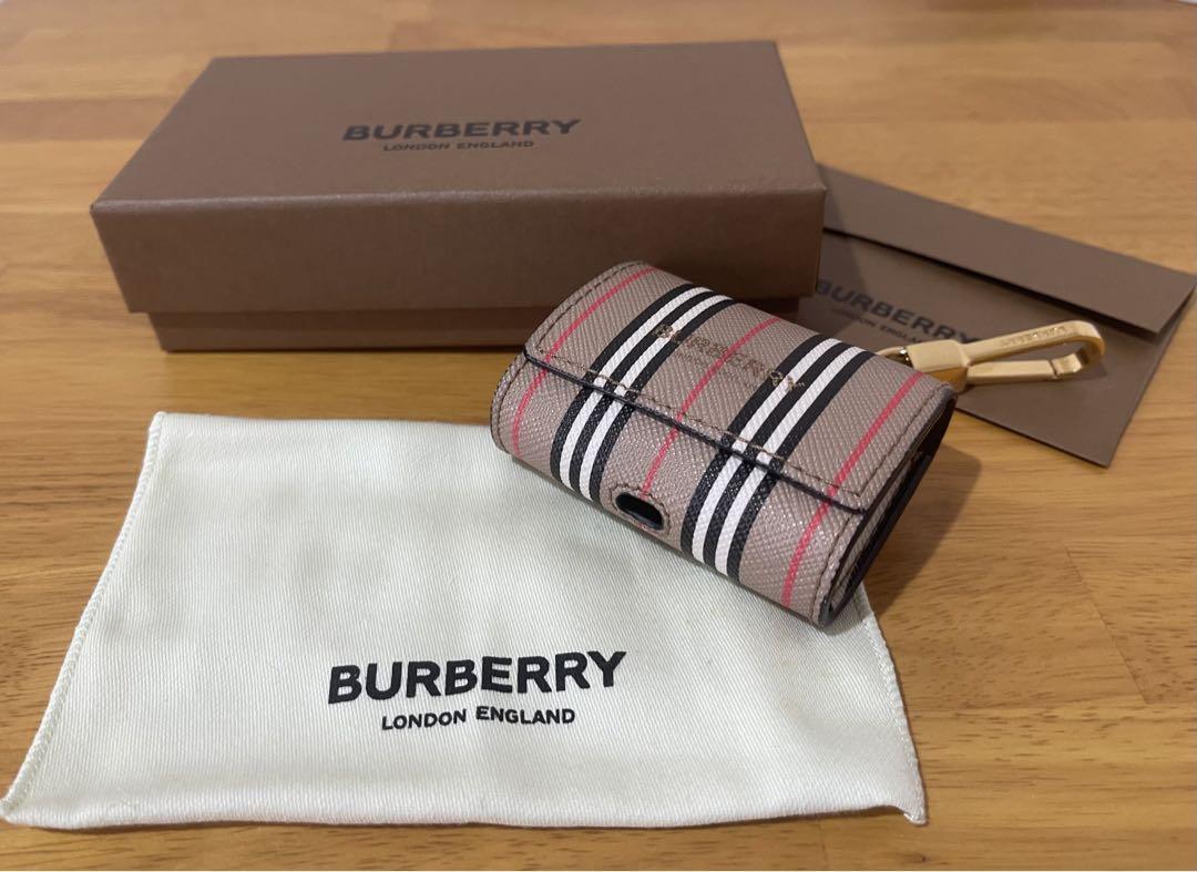 BURBERRY AirPods Pro Case Icon Stripe with Box,Dust bag | eBay